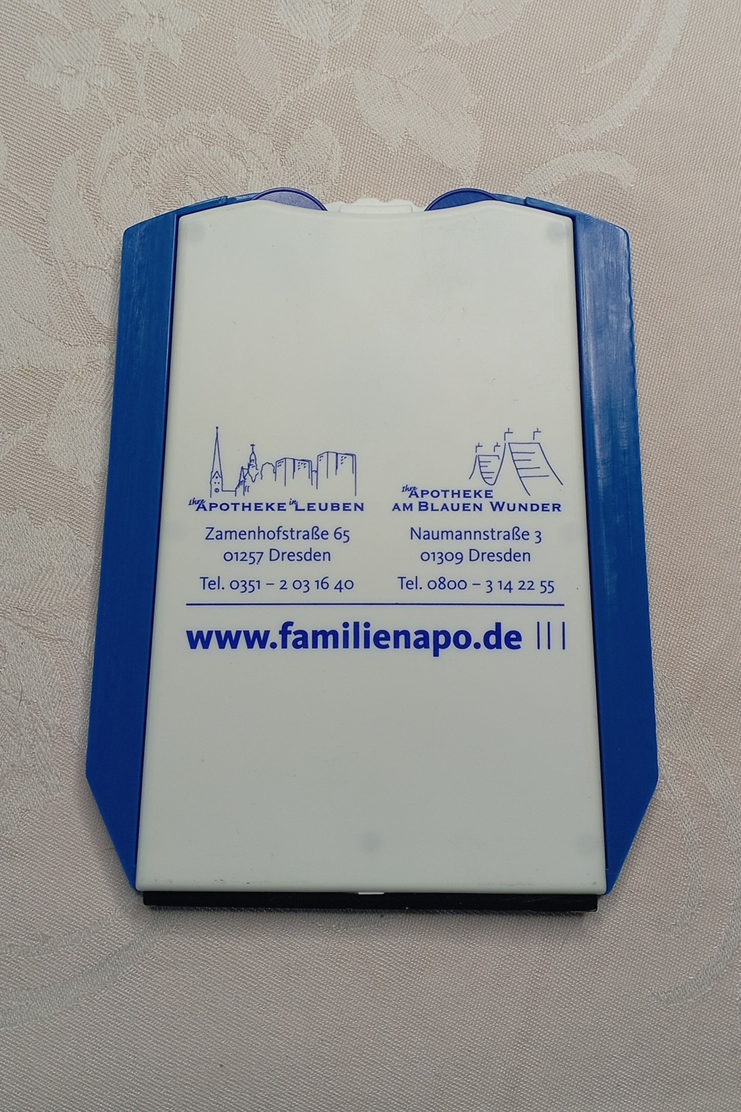 Parkscheibe & Eiskratzer "Dresden Edition" – Blaues Wunder & Leuben (StVO-konform)