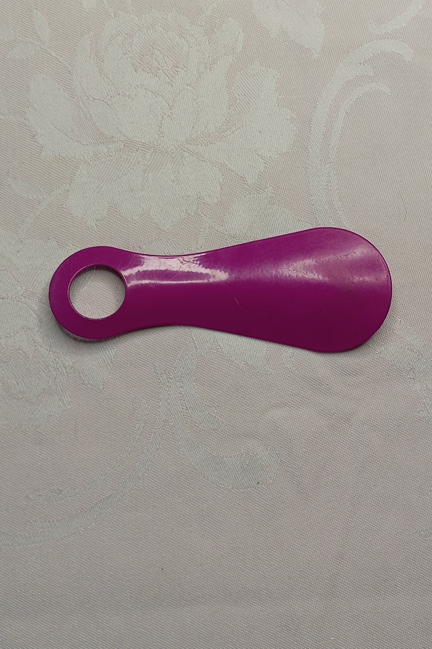Mini Schuhlöffel "Deichmann" – Metall (Lila) – (ca. 12,5 cm)