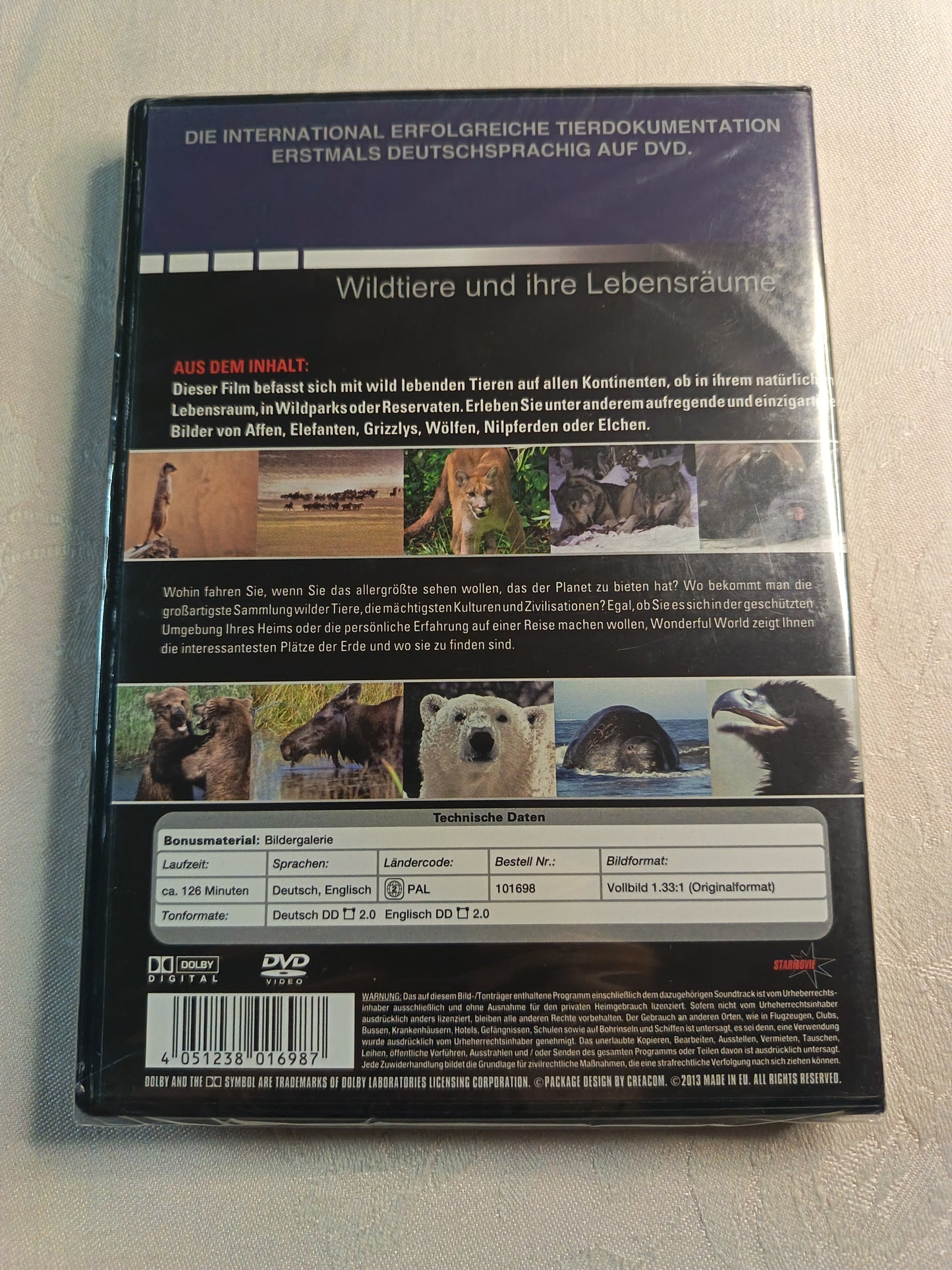 Die Wunderwelt der Tiere 2 - Wildtiere und ihre Lebensräume | DVD | NEU & OVP | Special Edition