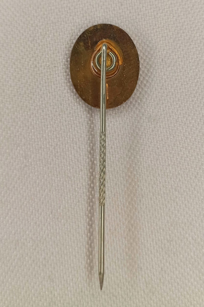 Original SED Mitgliedsabzeichen – Lange, gedrehte Nadel (Emaille)