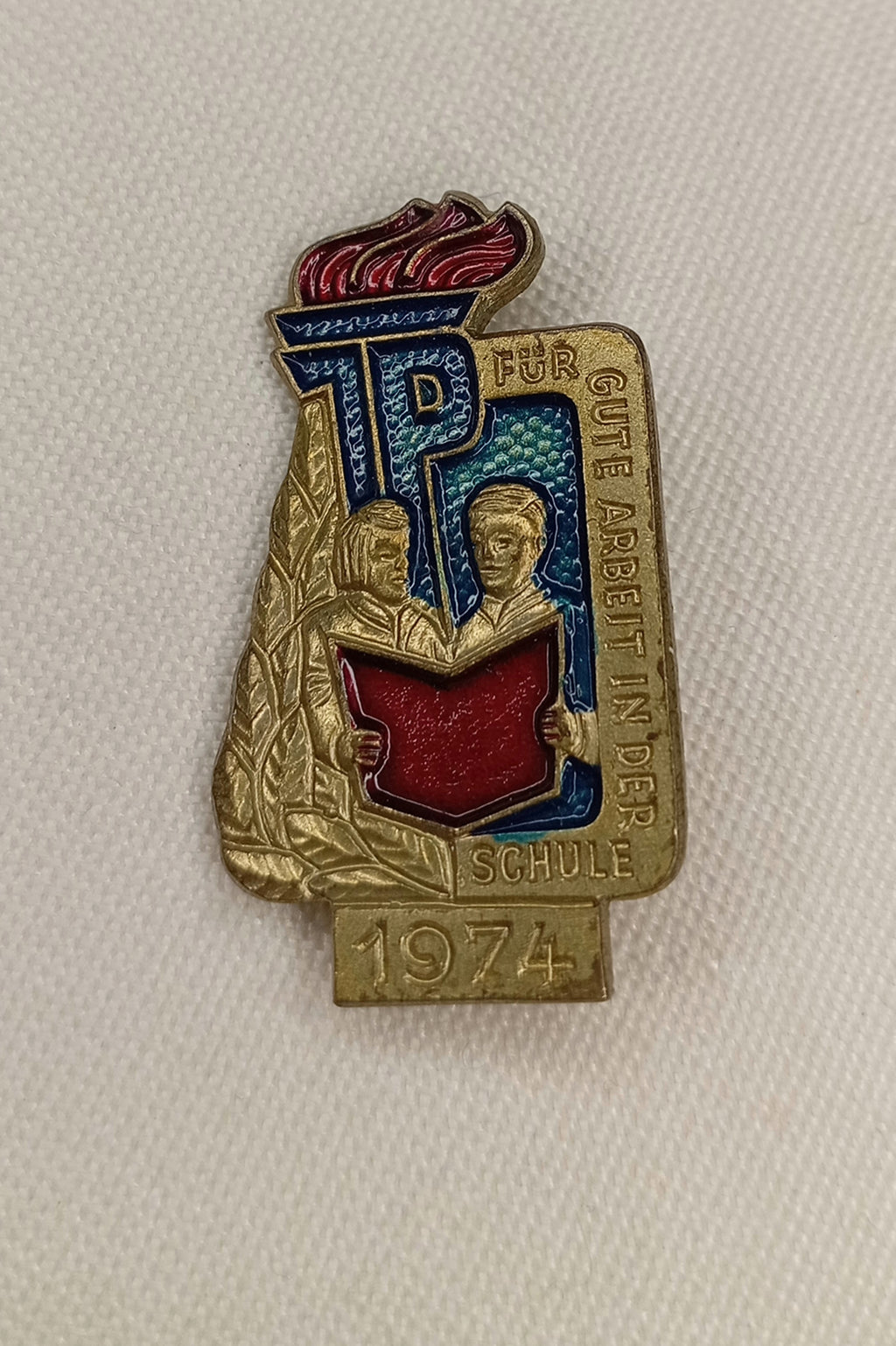 DDR Pionierabzeichen "Für gute Arbeit in der Schule" (JP) – Jahrgang 1974