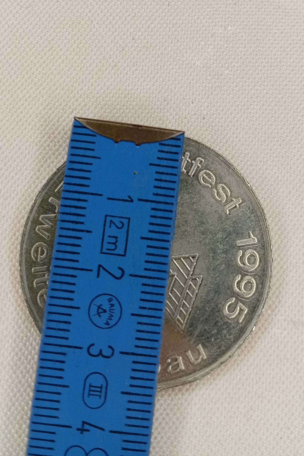 Gedenkmedaille 1995: Krankenhaus Annaberg (EKA) – Richtfest Erweiterungsbau & 65 Jahre Jubiläum