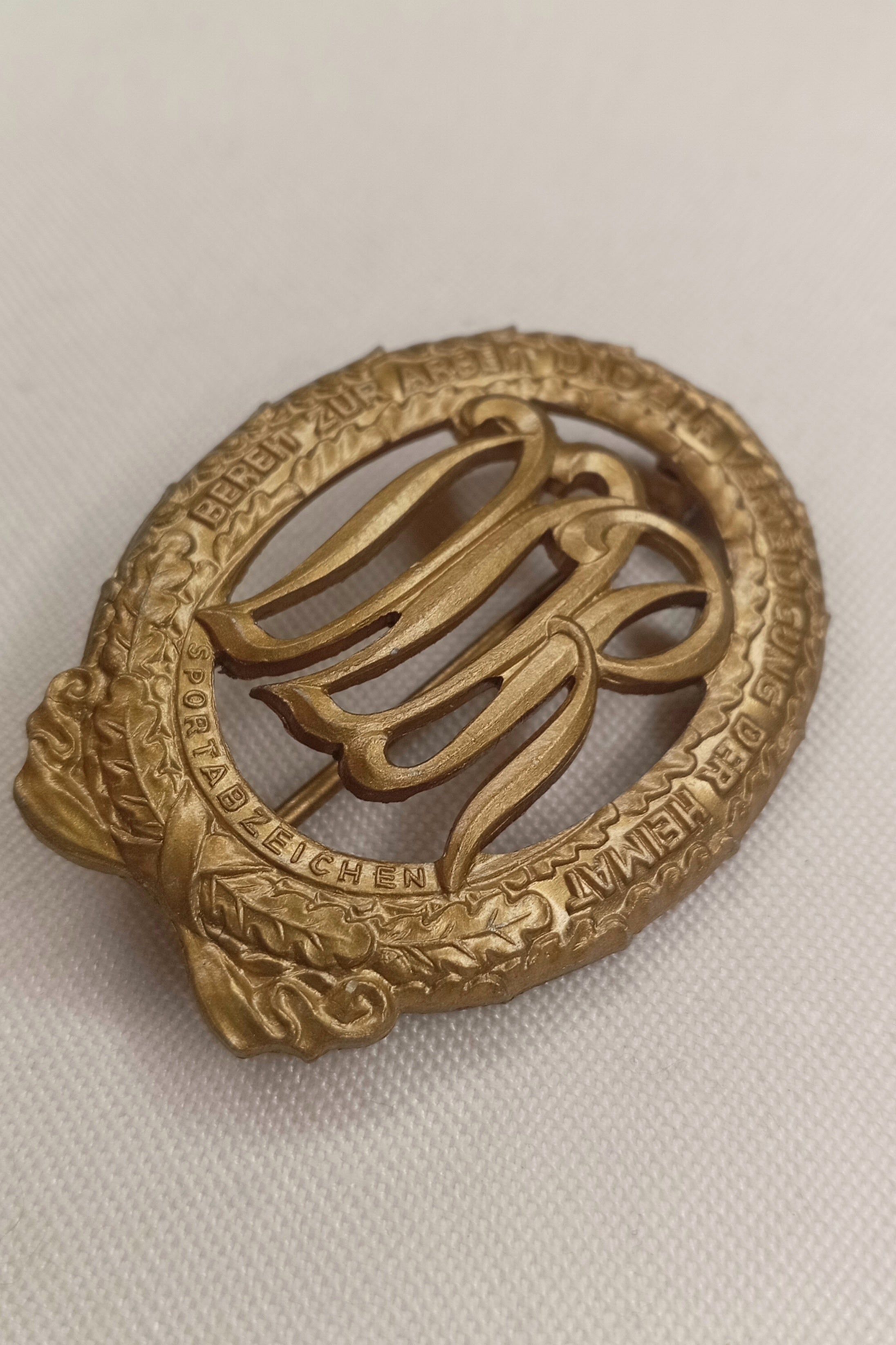 DDR Sportabzeichen (Groß): "BEREIT ZUR ARBEIT UND ZUR VERTEIDIGUNG DER HEIMAT" – Stufe Bronze