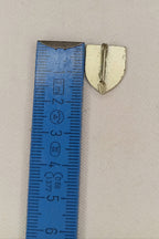 DDR Anstecknadel Dresden: Wappen Schwarz-Gelb mit Posthorn