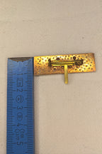 DDR Interimsspange / Feldspange: 2-fach (Doppelspange) – Staatswappen Gold auf Rot