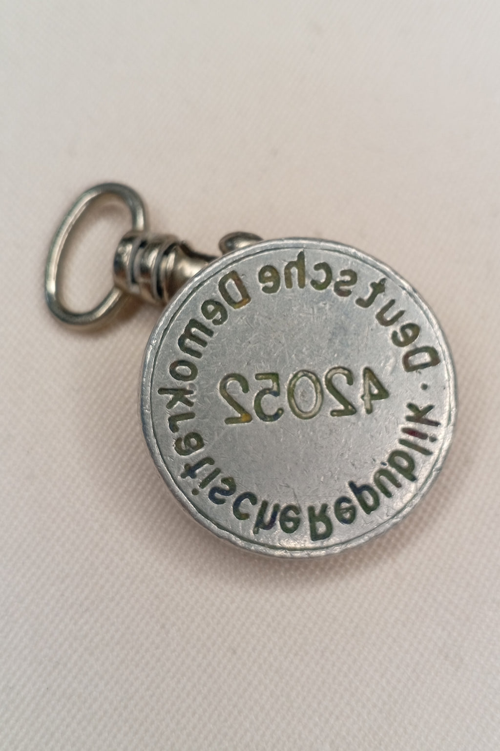 DDR Dienstsiegel / Petschaft: "Deutsche Demokratische Republik" – Nr. 42052 (Aluminium)