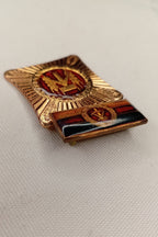 DDR Auszeichnung im Etui: "Kollektiv der sozialistischen Arbeit" – Orden mit Spange & Box