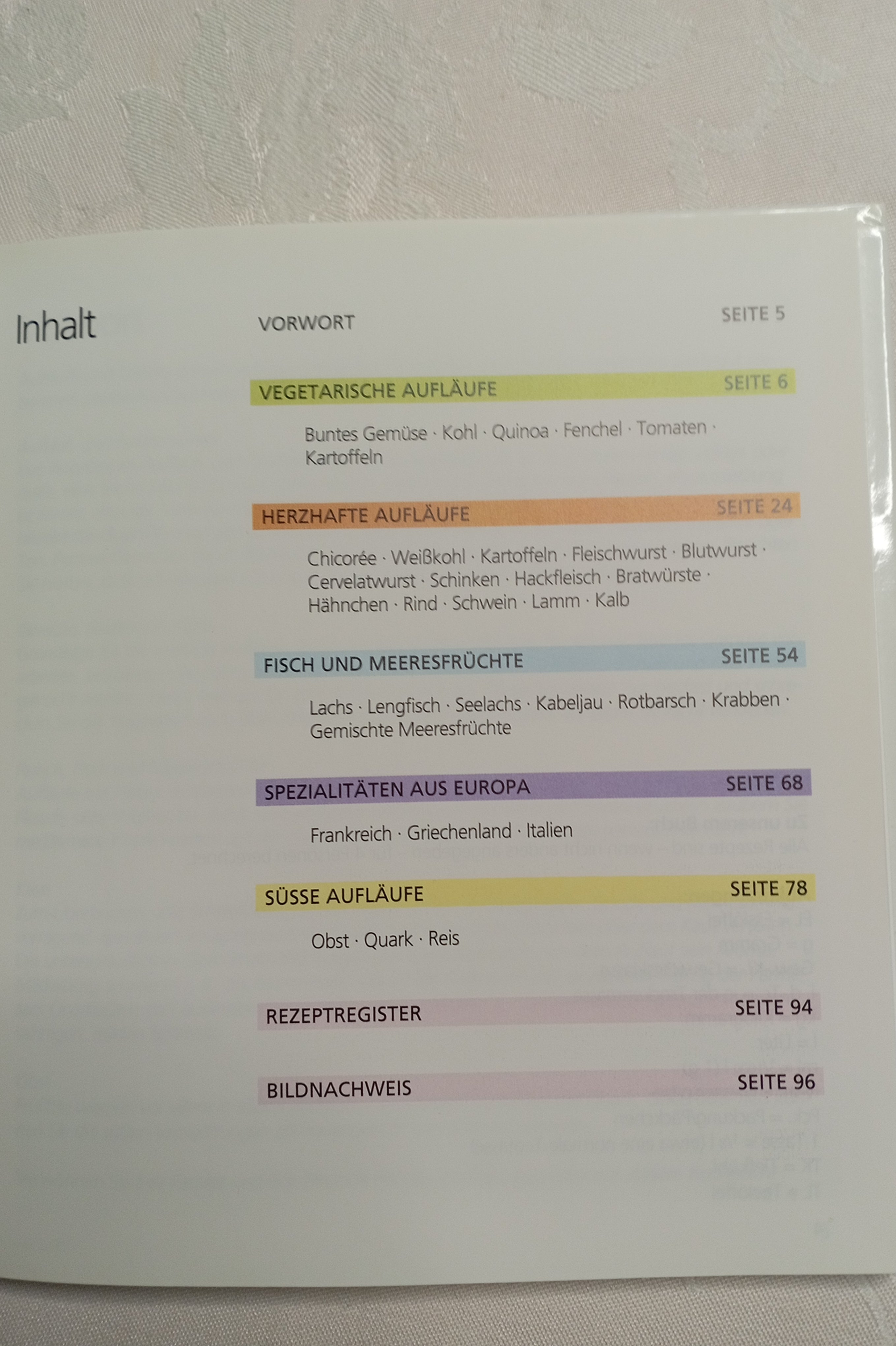 Kochbuch: "Aufläufe" – Vielseitige Ideen aus dem Backofen (96 Seiten, Hardcover)