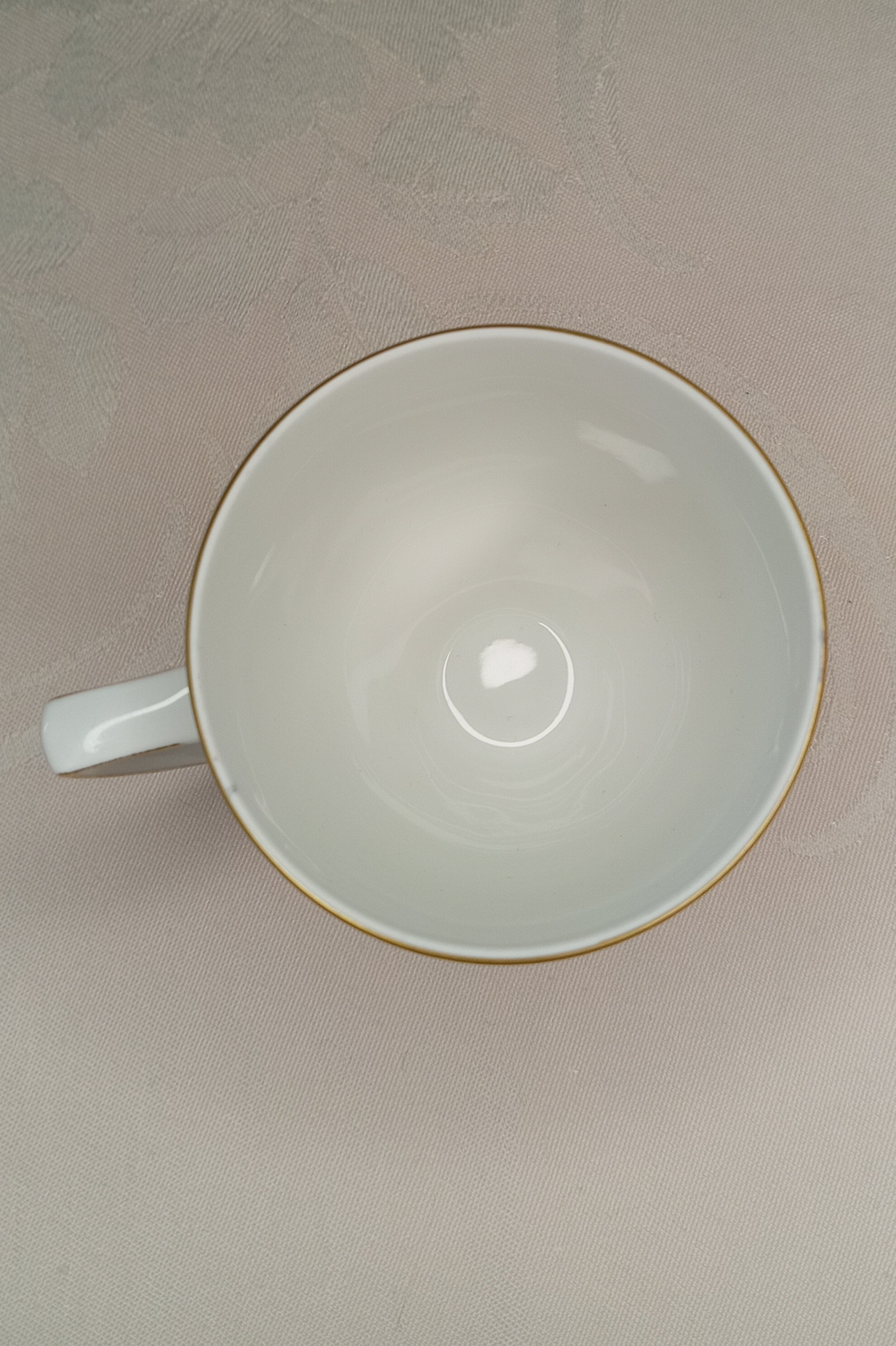 Vintage Sammelgedeck (3-tlg): Winterling Marktleuthen – rosa Rosen & Goldspitze (50er/60er Jahre)