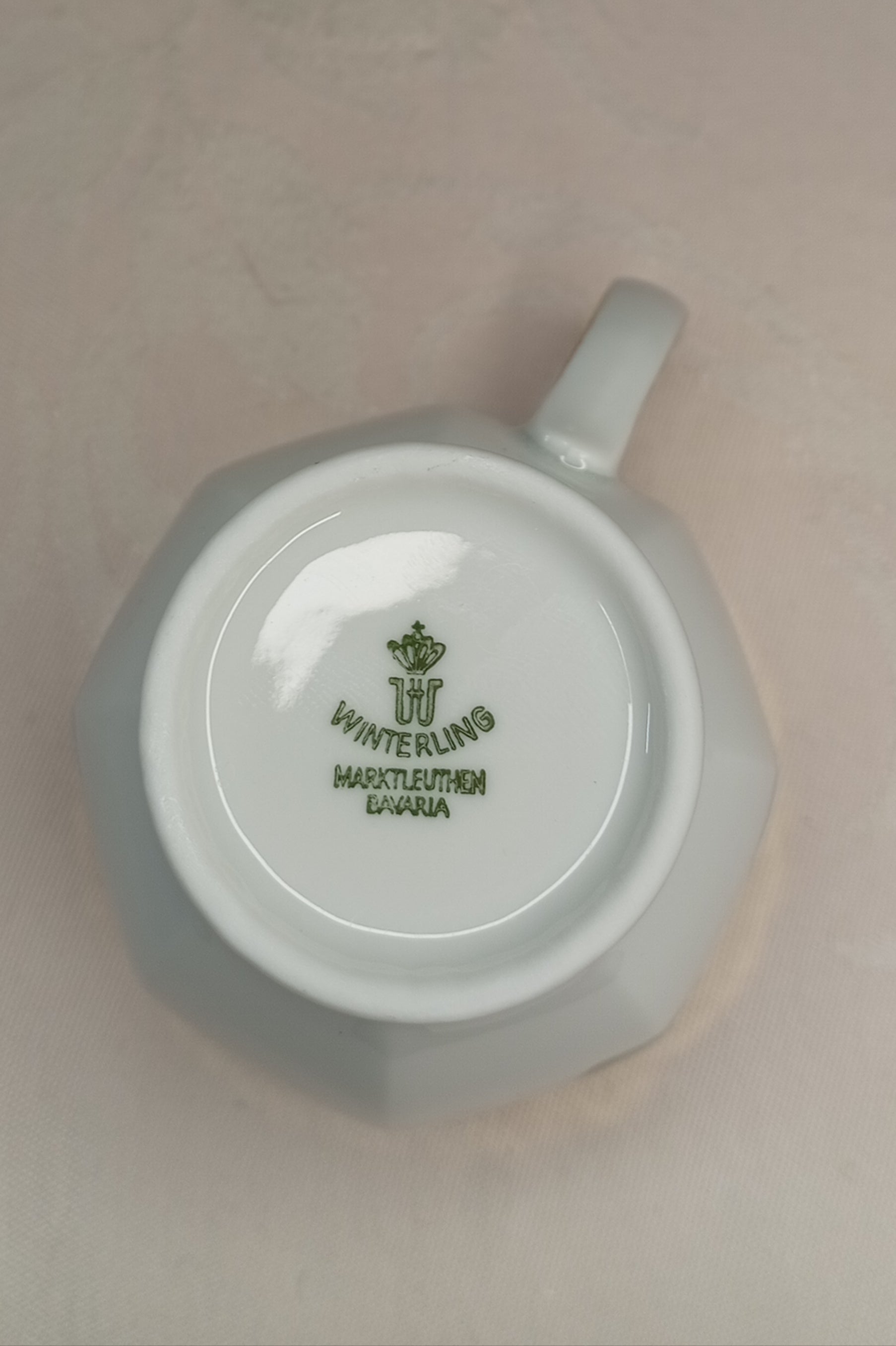 Vintage Sammelgedeck (3-tlg): Winterling Marktleuthen – Blaue Rosen & Goldspitze