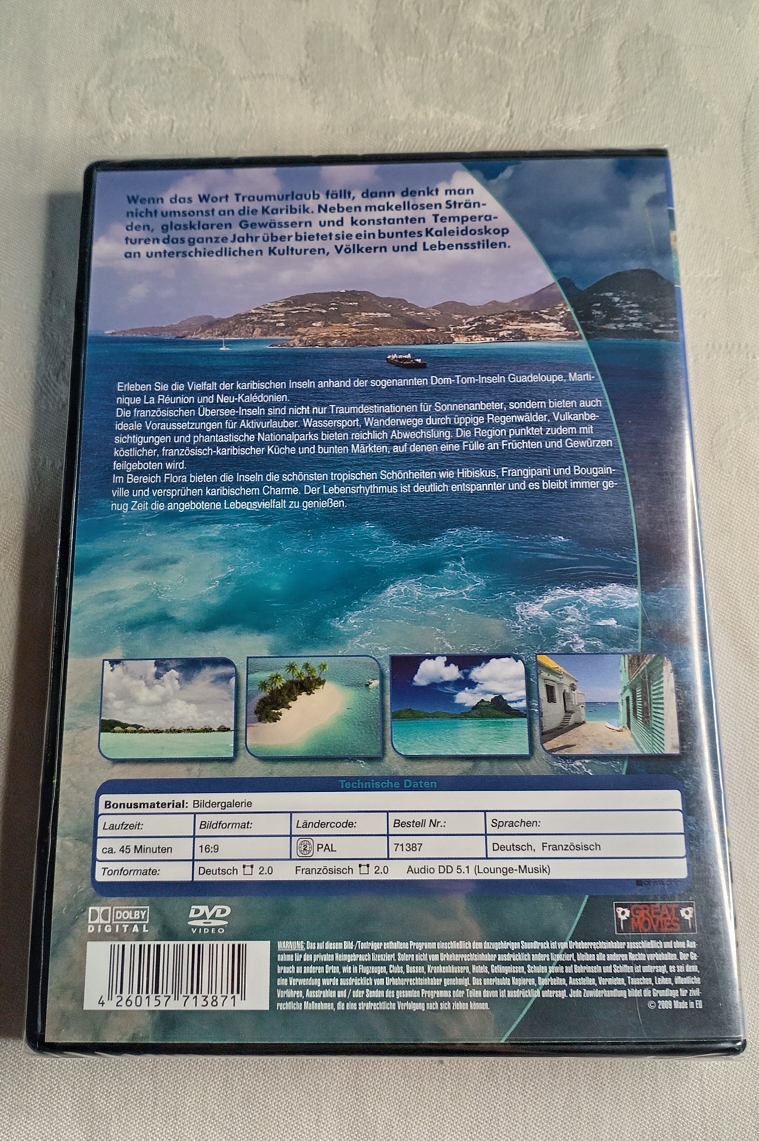 DVD "Paradise Islands" – Trauminseln & Entspannung (Neu & OVP) – Doku in HD-Qualität