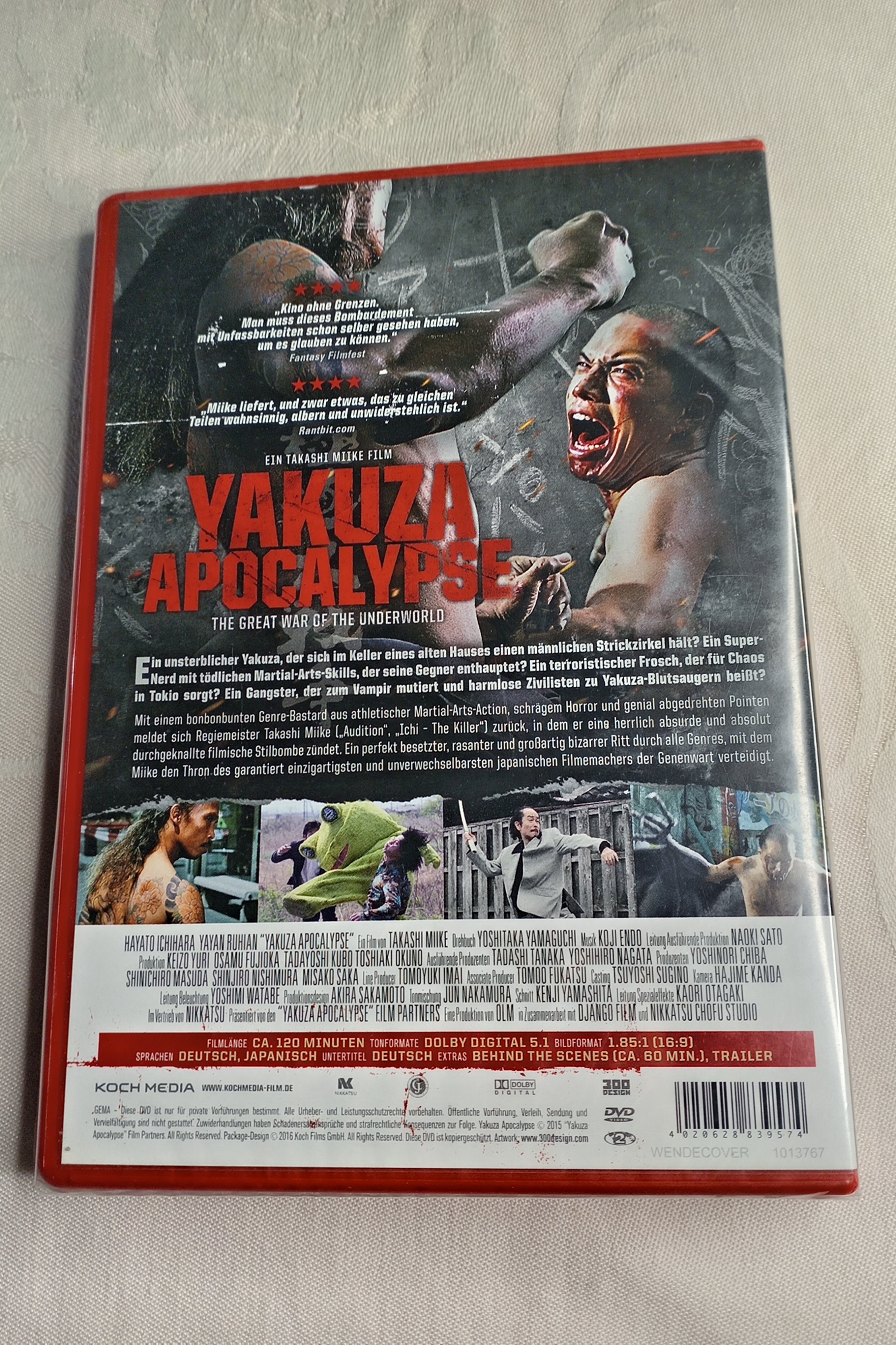 DVD "Yakuza Apocalypse" – Takashi Miike (Neu & OVP) – Action/Horror Kult
