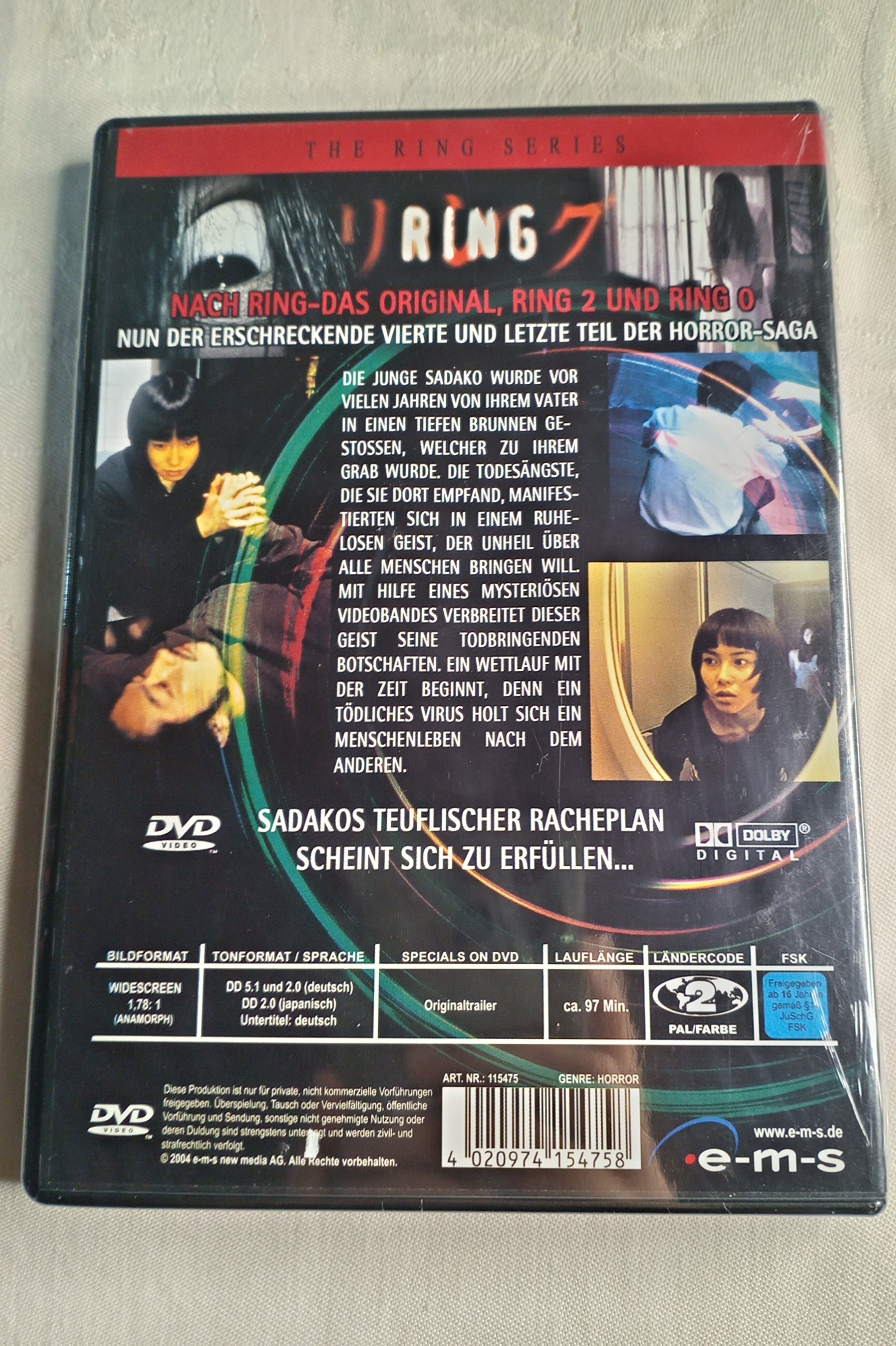 DVD "The Ring Series: SPIRAL" – J-Horror Kult (Neu & OVP*) – Mystery Thriller