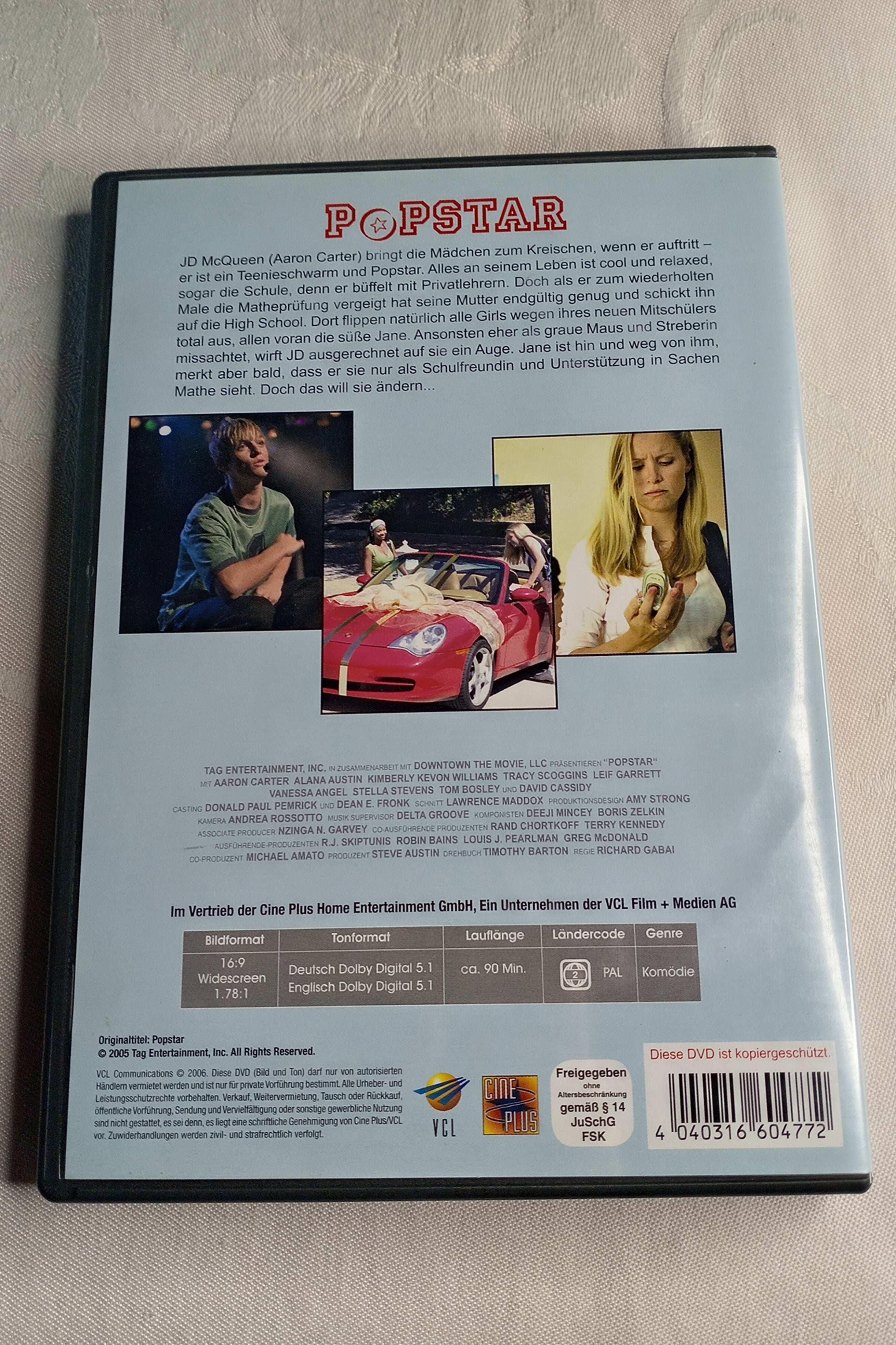 DVD "Popstar" – Teenie-Komödie mit Aaron Carter & Alana Austin (Kultfilm)