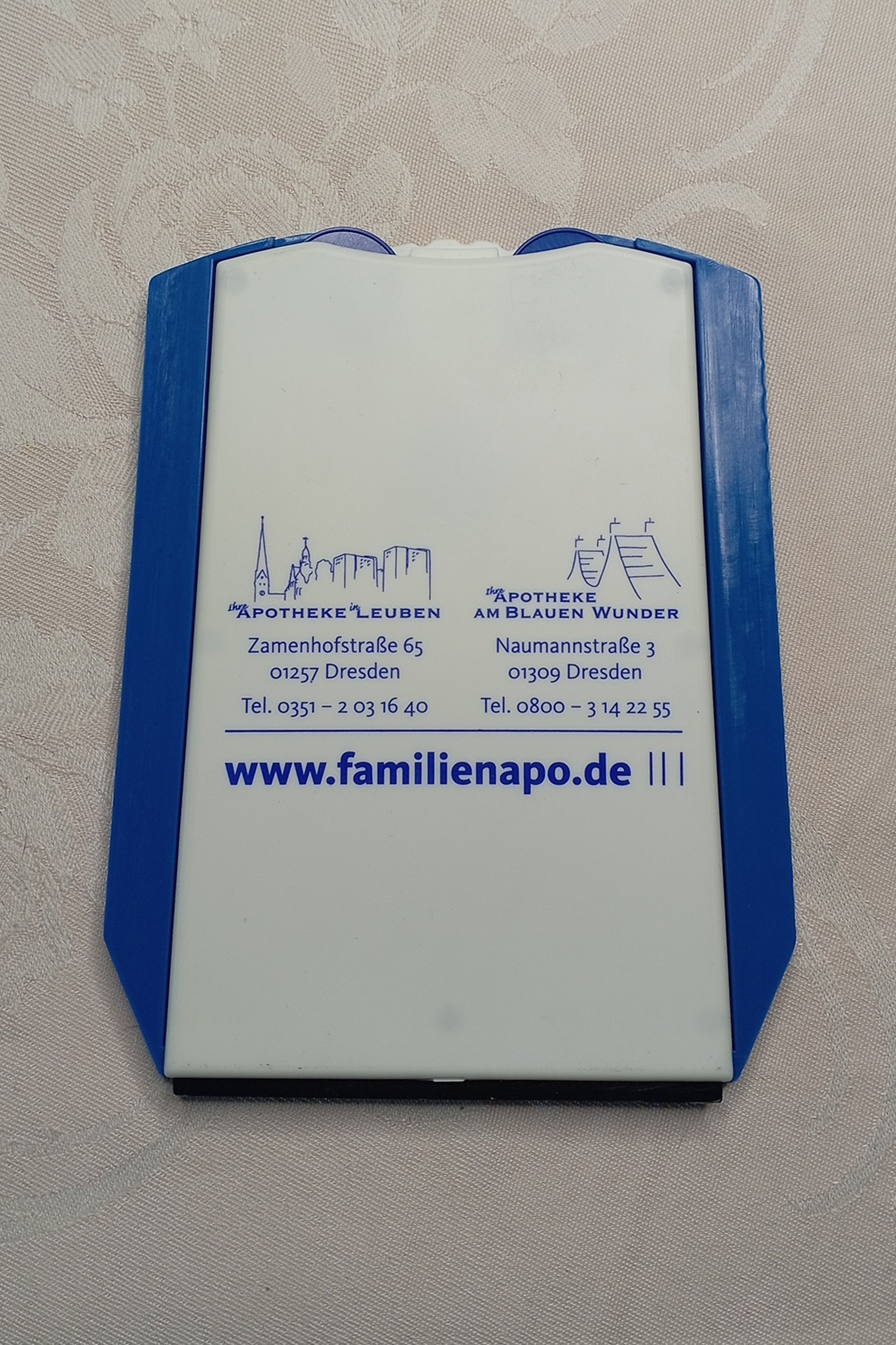 Parkscheibe & Eiskratzer "Dresden Edition" – Blaues Wunder & Leuben (StVO-konform)