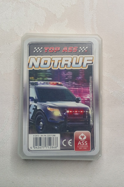 Kartenspiel "Top Ass - Notruf" (ASS Altenburger) – Polizei & Feuerwehr Quartett
