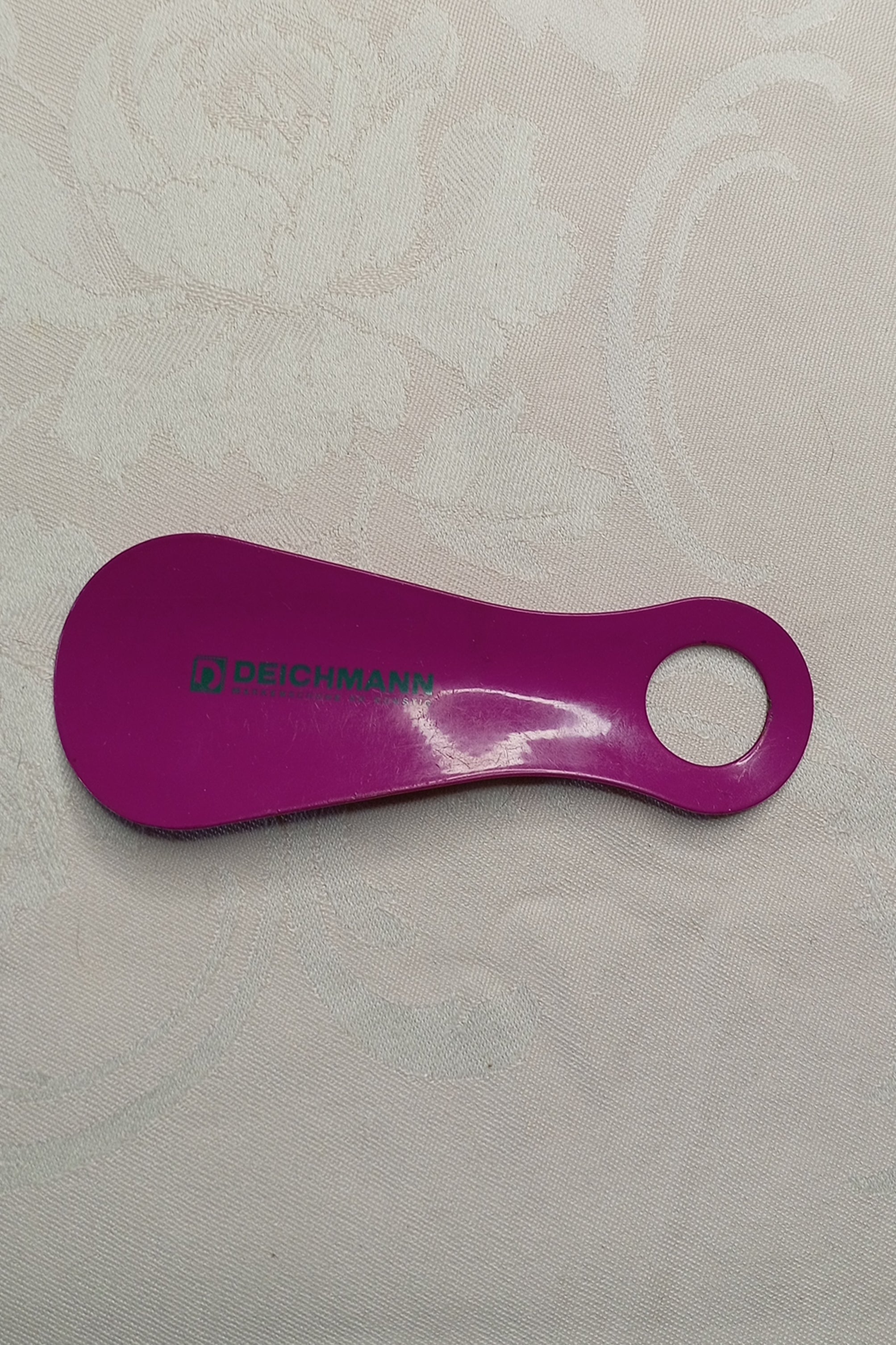 Mini Schuhlöffel "Deichmann" – Metall (Lila) – (ca. 12,5 cm)