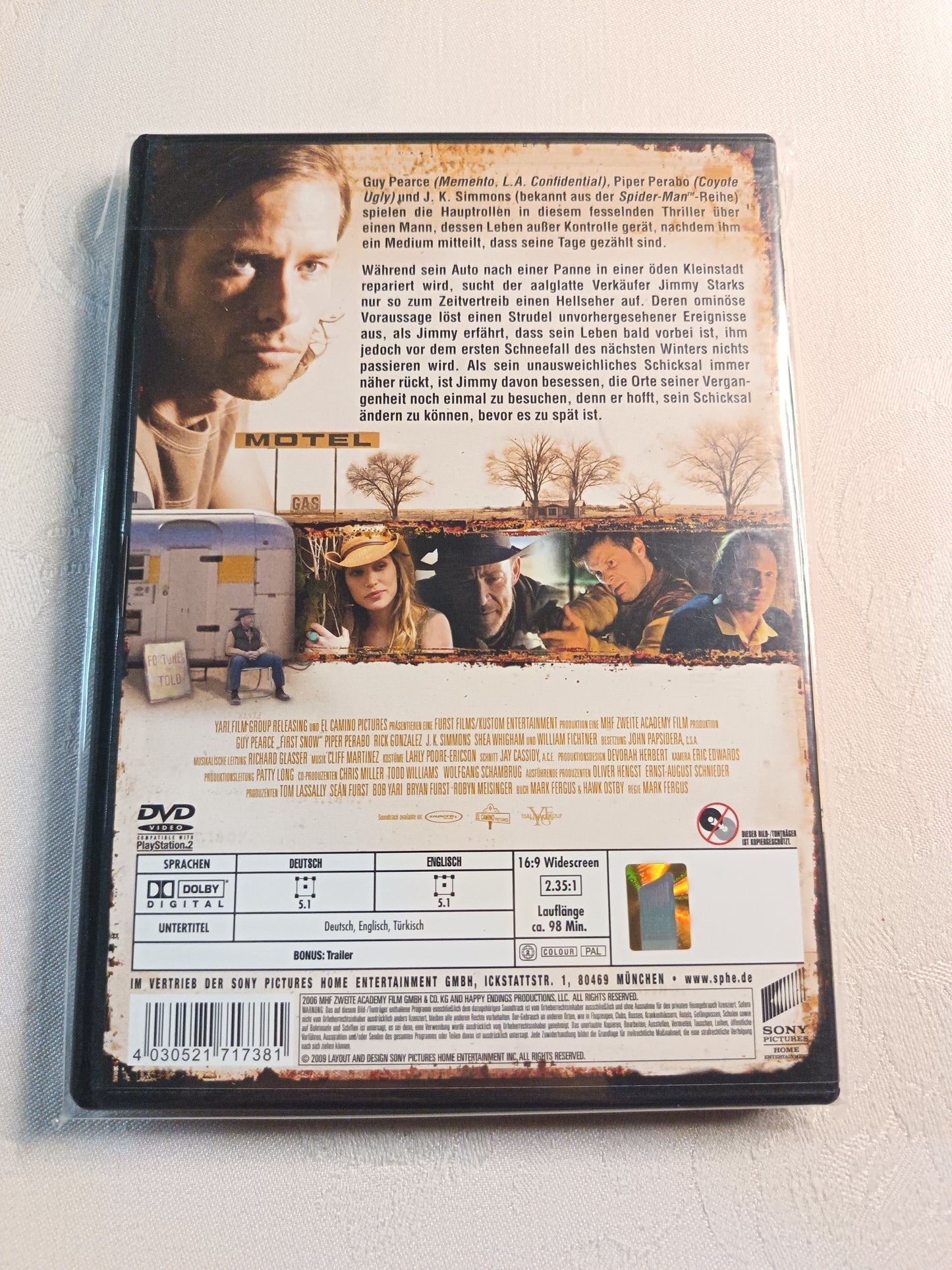 First Snow - Tödliche Prophezeiung | DVD | NEU & OVP | Mit Guy Pearce & Piper Perabo