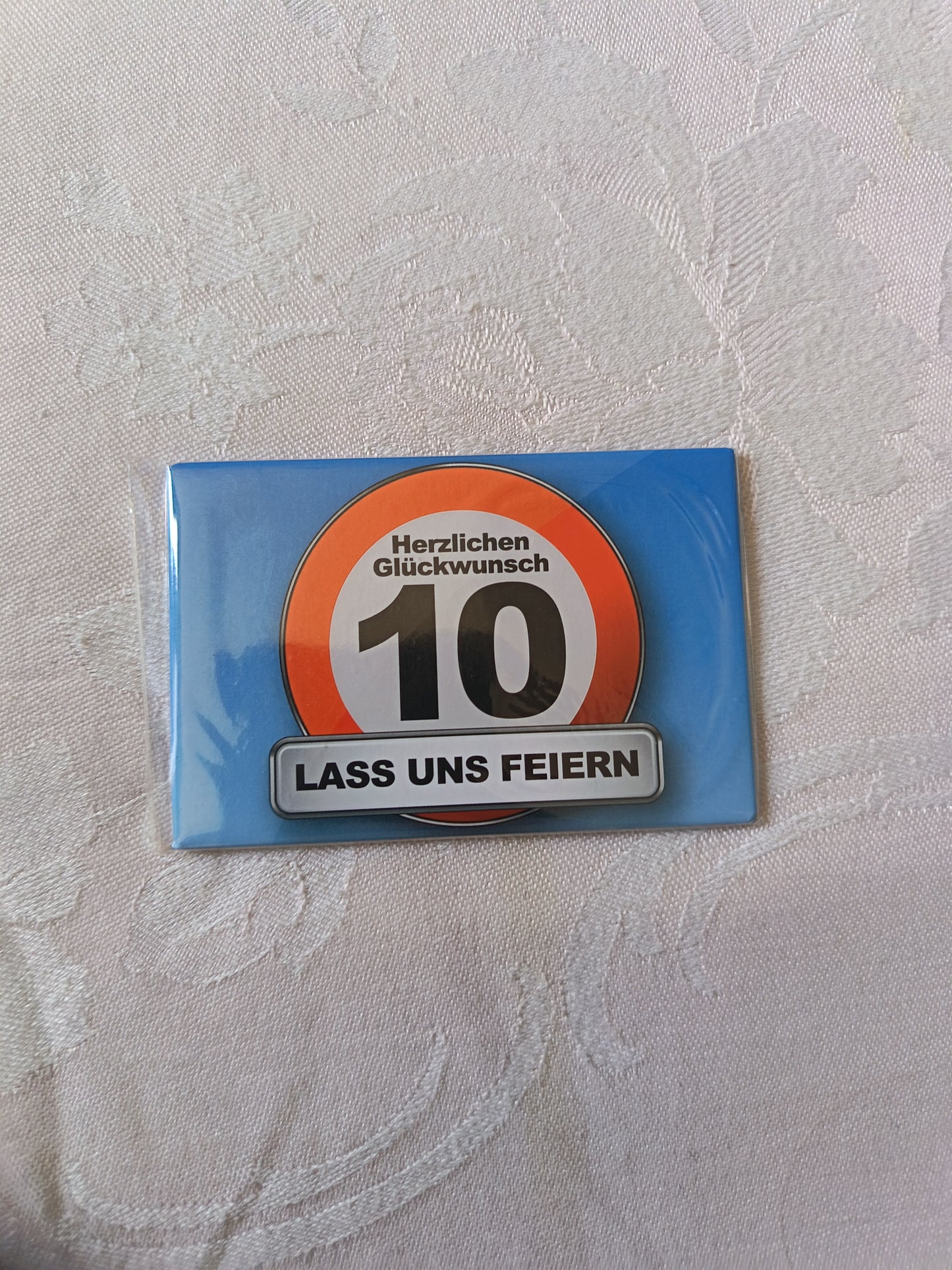 Geburtstags-Magnet 10 | „Herzlichen Glückwunsch - LASS UNS Feiern“ | NEU & OVP | Geschenkidee