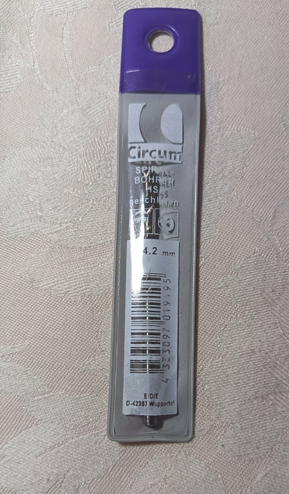 Circum HSS Spiralbohrer 4,2 mm | geschliffen | Metallbohrer | NEU & OVP