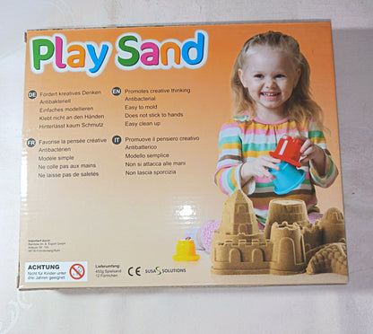 Kinetischer Zaubersand "Play Sand" Set | 450g Sand + 12 Förmchen | NEU