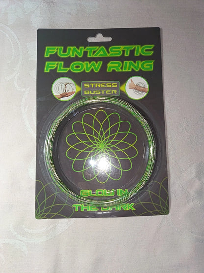 Funtastic Flow Ring | Kinetisches 3D-Spielzeug | Glow in the Dark | NEU