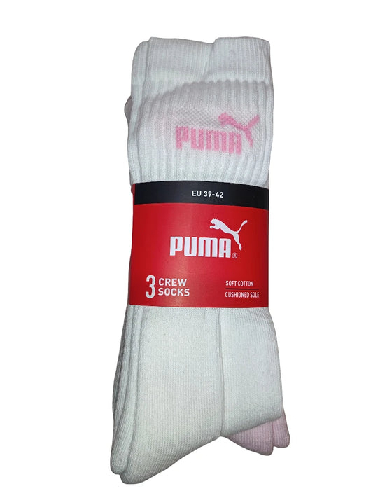 Puma 3er Pack Crew Socks – Gr. 39-42 – Gepolsterte Sohle – NEU & OVP