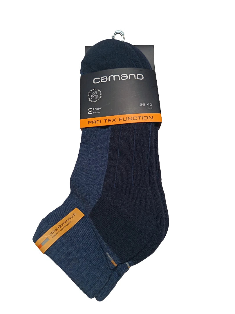 Camano Socken 2er Pack - Pro Tex Function - Gr. 39-42 - Blau/Schwarz - NEU