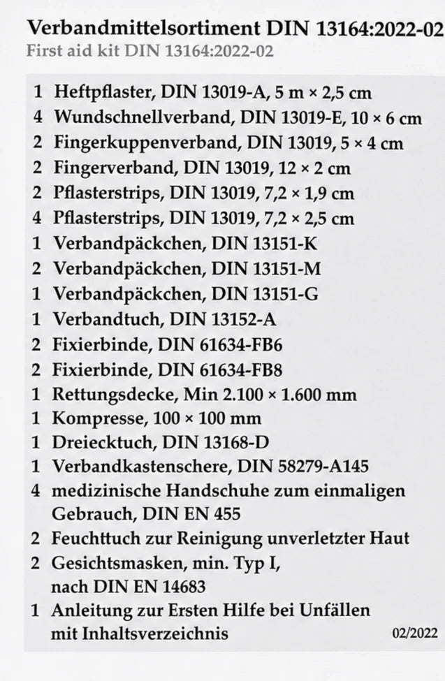 KFZ Kombitasche 3-in-1 | Verbandkasten DIN 13164:2022 | Warndreieck & Weste |NEU